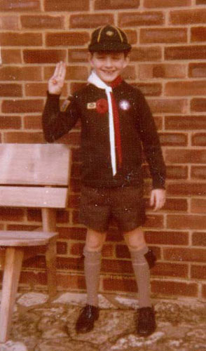 [Good with his woggle]